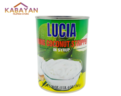 Lucia Young Coconut Stripped in Syrup Can 20oz 565g
